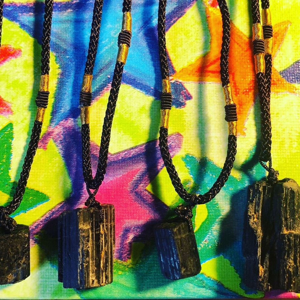 Black Tourmaline Necklace Energy Balance Spiritual